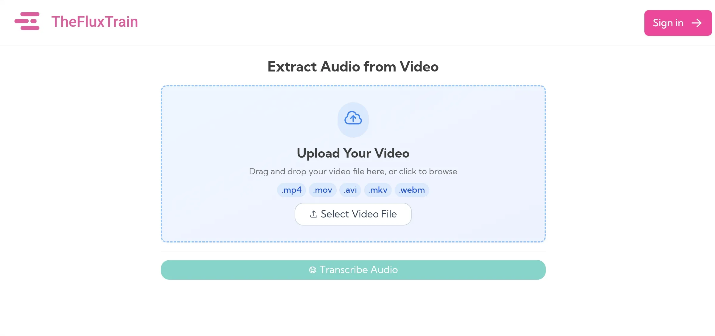Extract audio from video