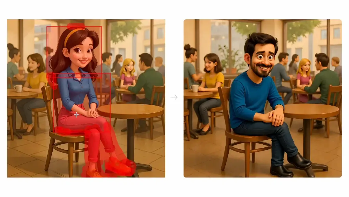 Seamless inpainting with LoRA