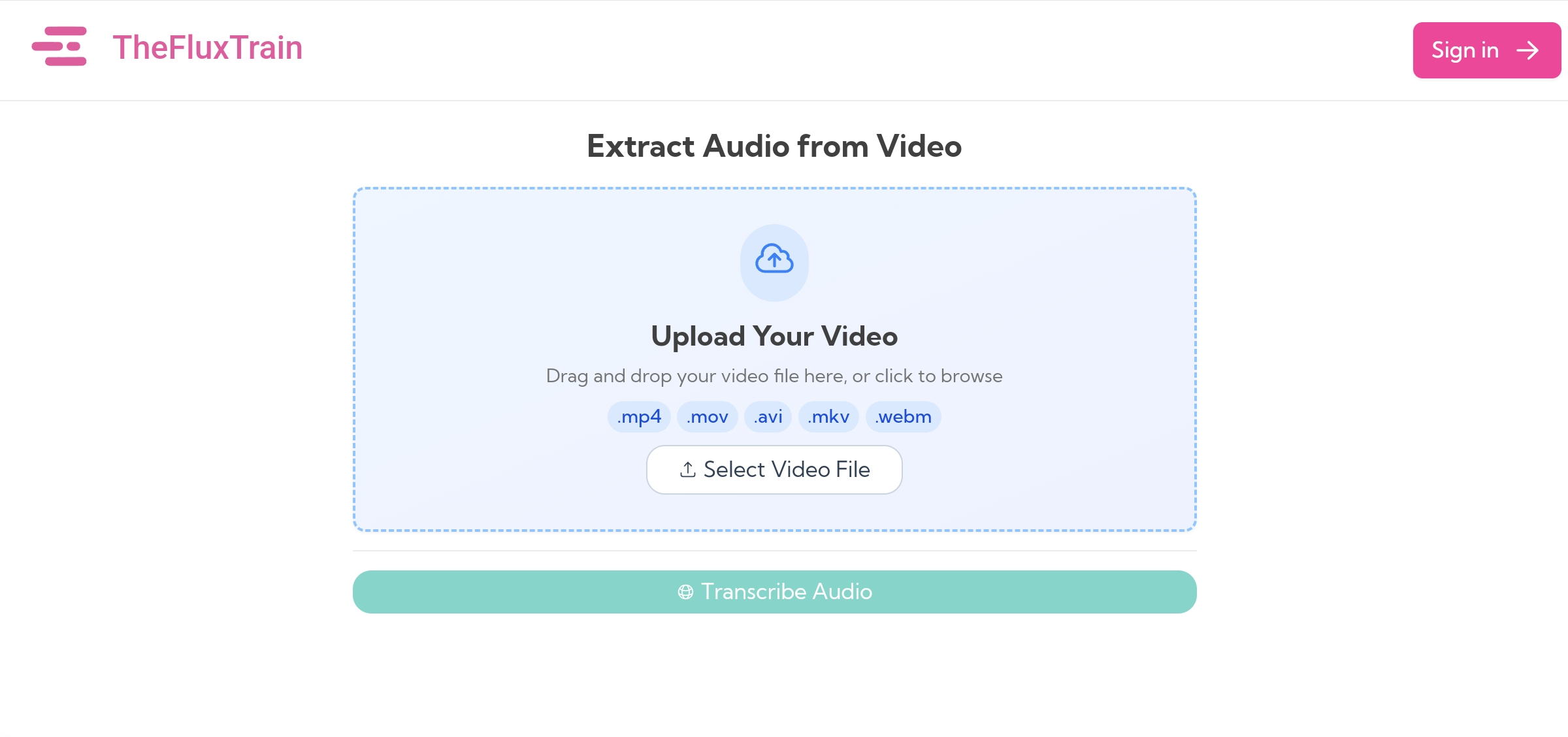 Extract audio from video