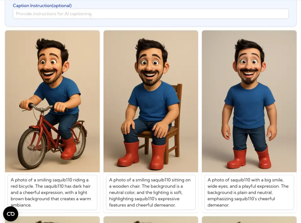 Consistent Cartoon model training