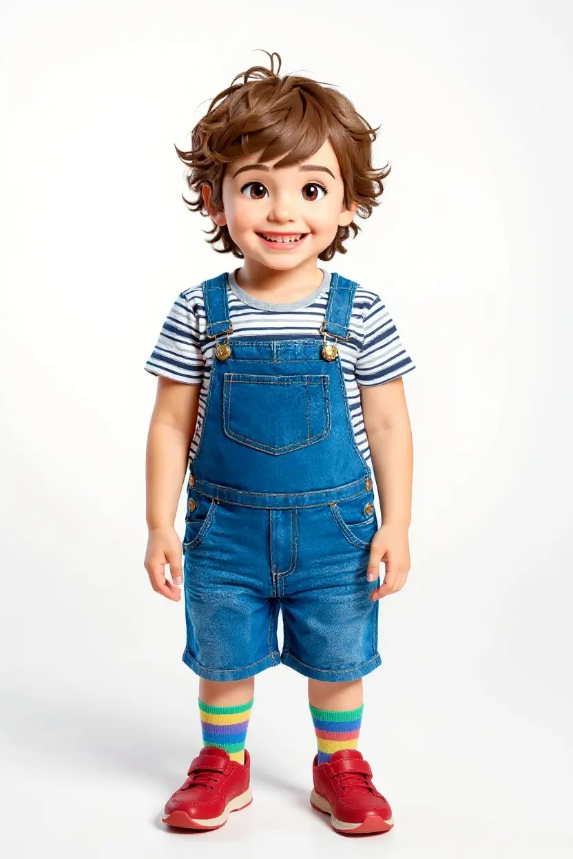 Cartoon version of the boy