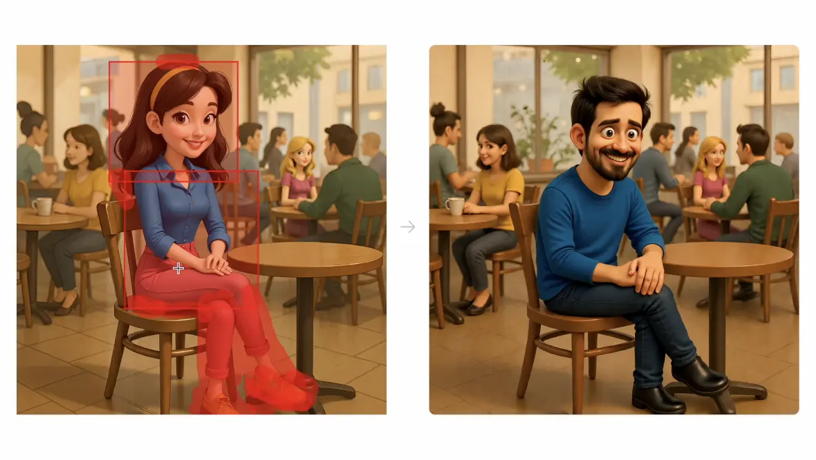Seamless inpainting with LoRA